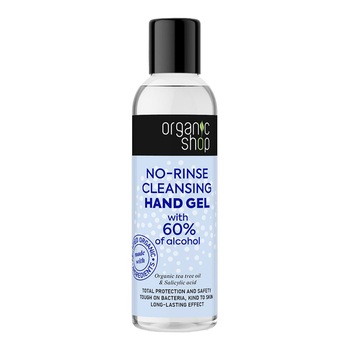 Gel igienizant de maini Organic Shop cu ulei organic din arbore de ceai, 60% alcool, acid Salicilic, 200 ml Gel igienizant de maini Organic Shop cu ulei organic din arbore de ceai, 60% alcool, acid Salicilic, 200 ml