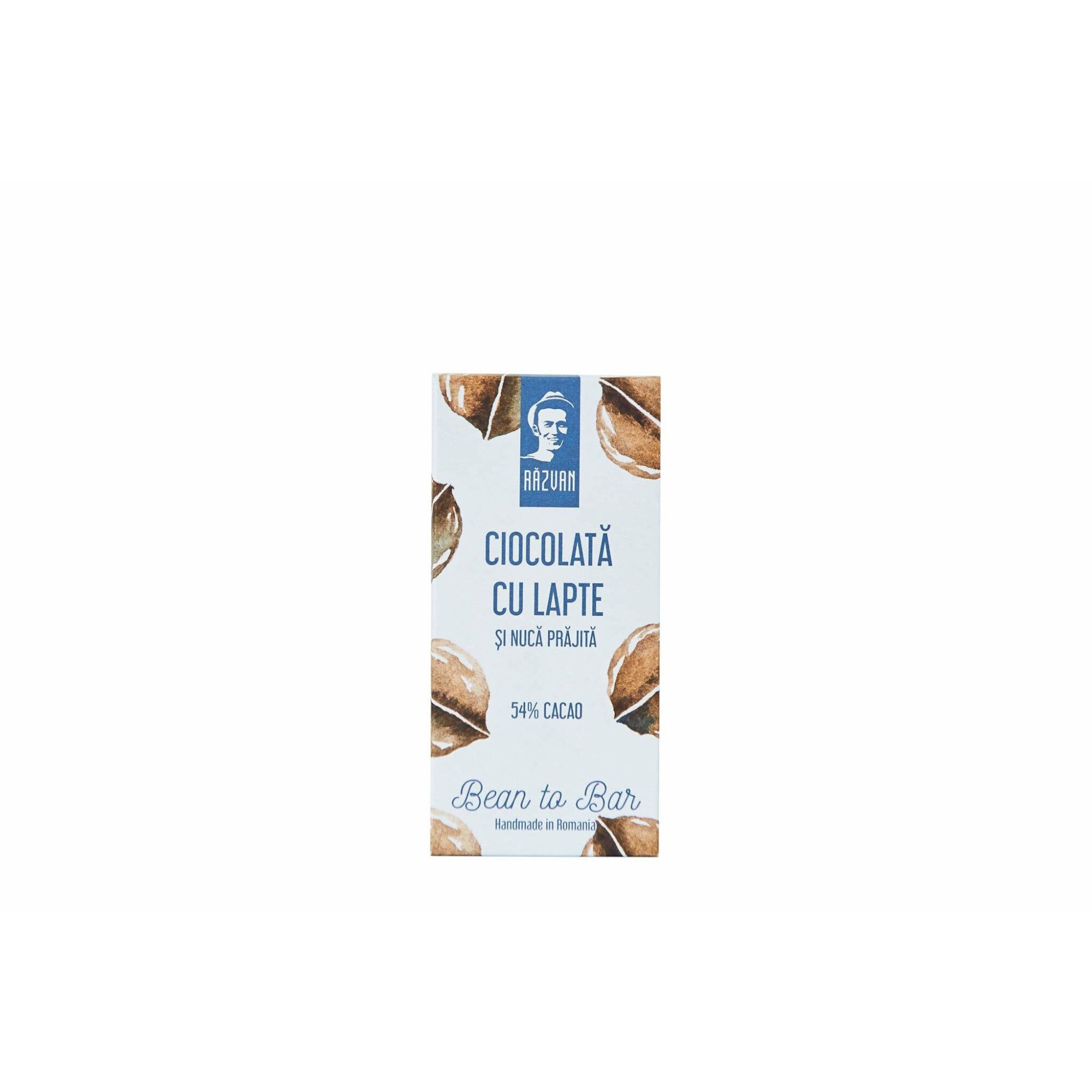 Ciocolata 54% cacao cu nuca prajita Razvan mini 40g