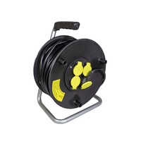derulator prelungitor electric 50 m pe tambur 3x15mm  4 prize cu capac  protectie si impamantare imagen 41_0_
0