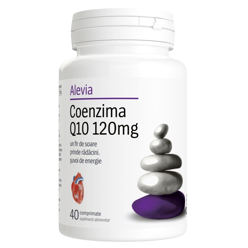 Supliment alimentar Coenzima Q10,120mg, 30 comprimate, Alevia