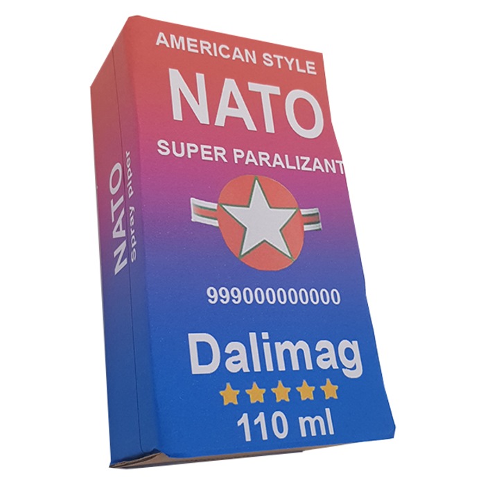 Spray paralizant iritant lacrimogen autoaparare cu piper NATO, Dalimag, 110 ml in cutie