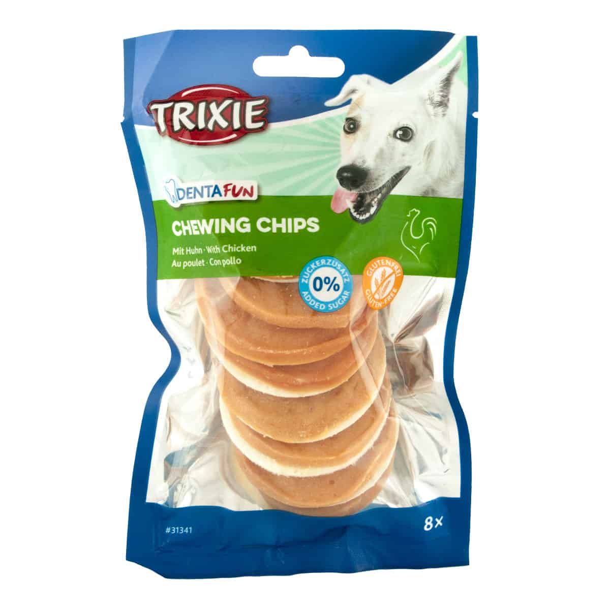 Recompensa Trixie Denta Fun Chips De Pui Pentru Caini 8 buc/100 g 31341