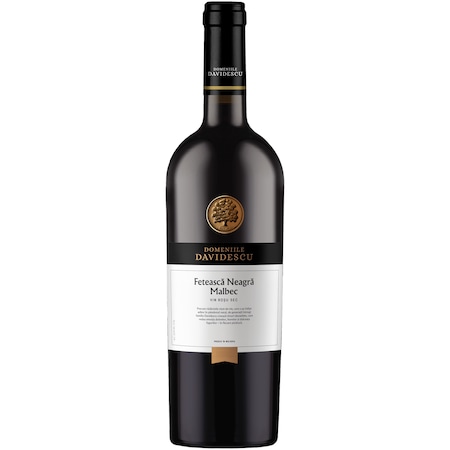 Vin Rosu Domeniile Davidescu, Feteasca Neagra & Malbec, Sec, 0.75L