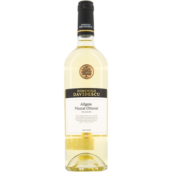 Vin Alb Domeniile Davidescu, Aligote & Muscat Ottonel, Sec, 0.75L Vin Alb Domeniile Davidescu, Aligote & Muscat Ottonel, Sec, 0.75L