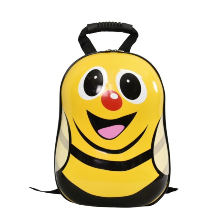 Gyermek hátizsák, Bee 31890, 31/23/14cm, ABS/PC, sárga