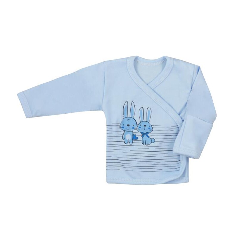 Bluza cu maneca lunga pentru baieti Koala Zajaczki 06-669A, Albastru, 62 cm