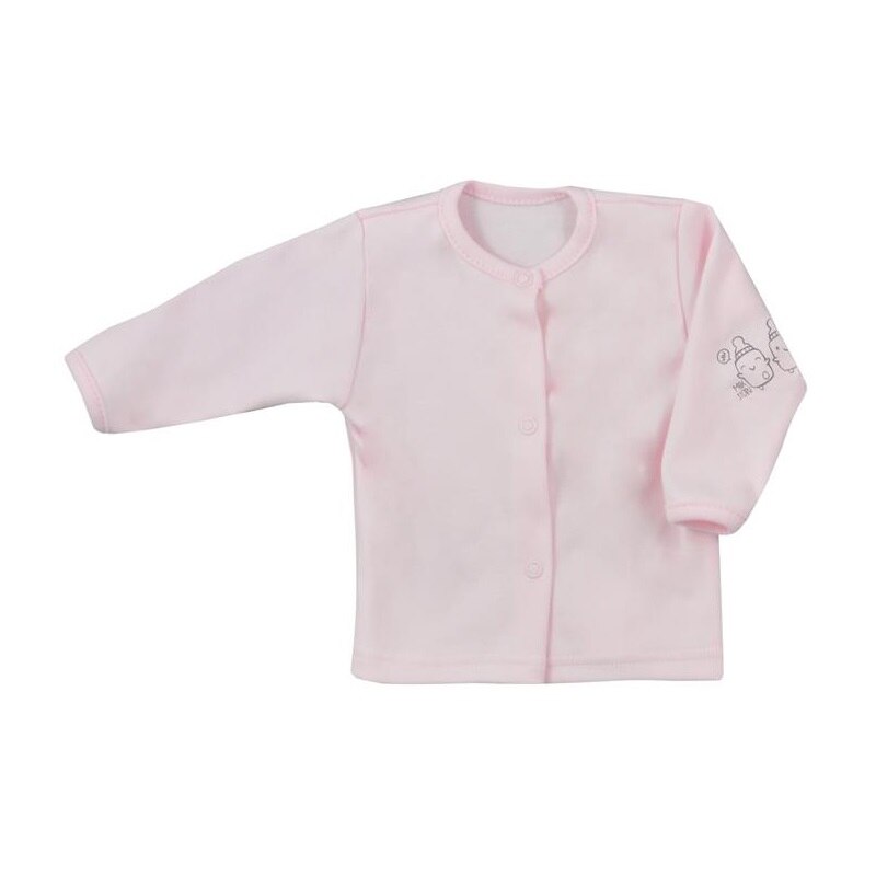 Bluza cu maneca lunga pentru fete Koala Butelki Organic 06-677R, Roz, 56 cm