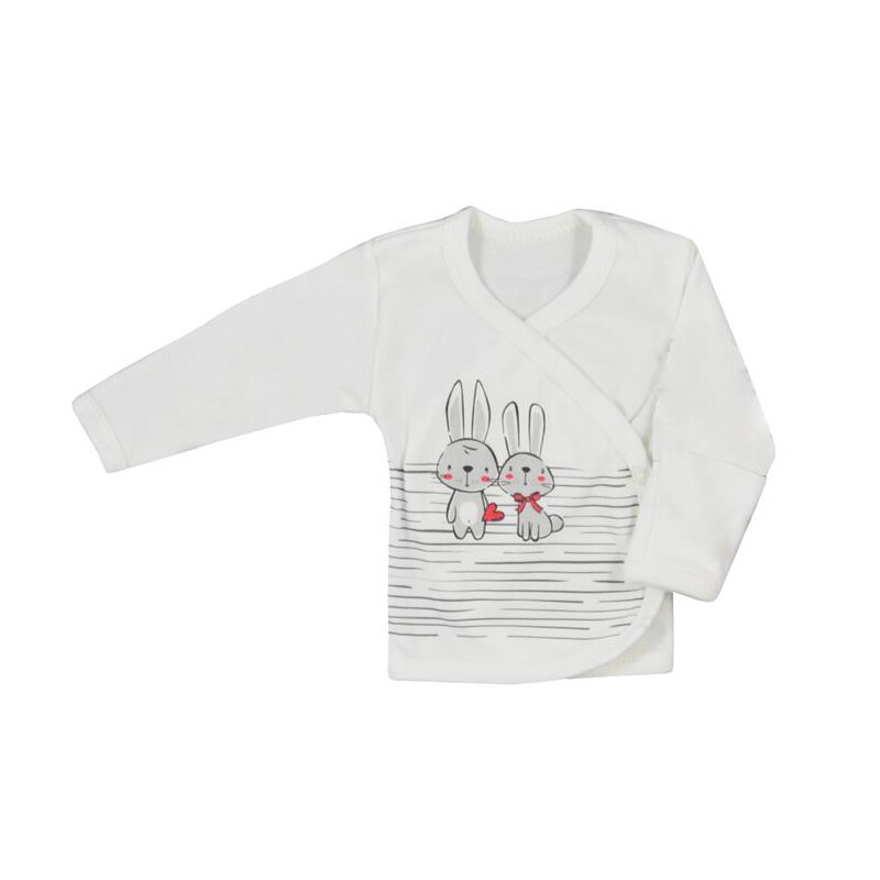 Bluza cu maneca lunga pentru bebelusi Koala Zajaczki 06-669, Crem