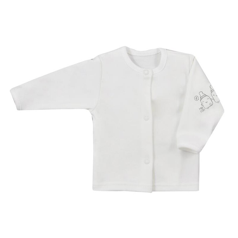 Bluza cu maneca lunga pentru bebelusi Koala Butelki Organic 06-677, Crem, 56 cm