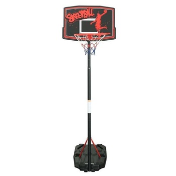 Cos de baschet cu picior Felis, Metal si plastic, 165-220 cm, Negru/Rosu Cos de baschet cu picior Felis, Metal si plastic, 165-220 cm, Negru/Rosu