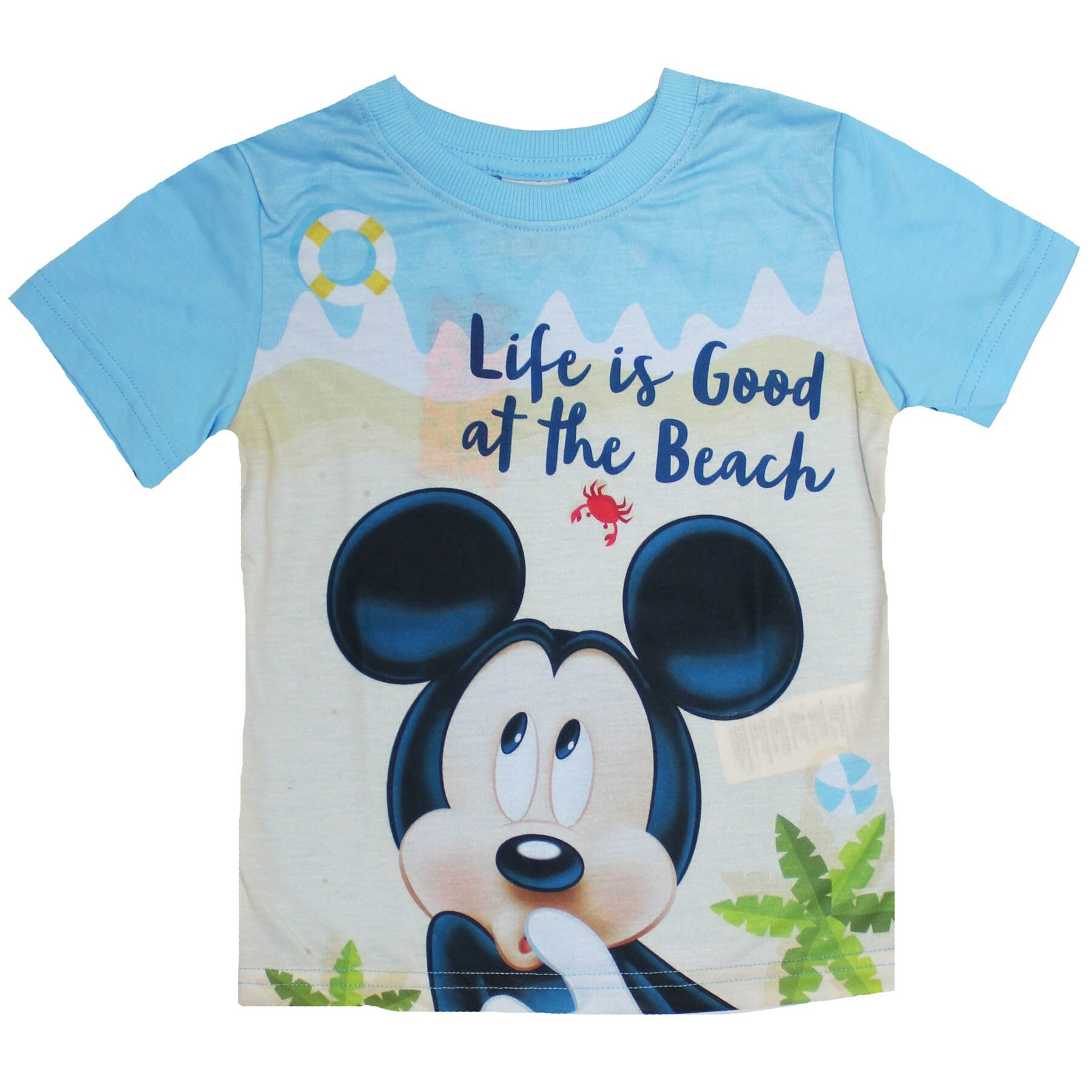 Tricou Mickey, life is good, albastru