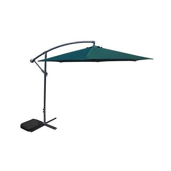 Umbrela gradina/terasa, articulatie tip banana, verde, 300 cm, Demi