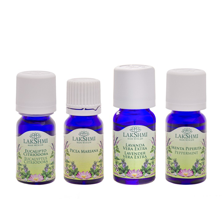 Set 4 uleiuri esentiale, Lakshmi, tratament alternativ reumatism