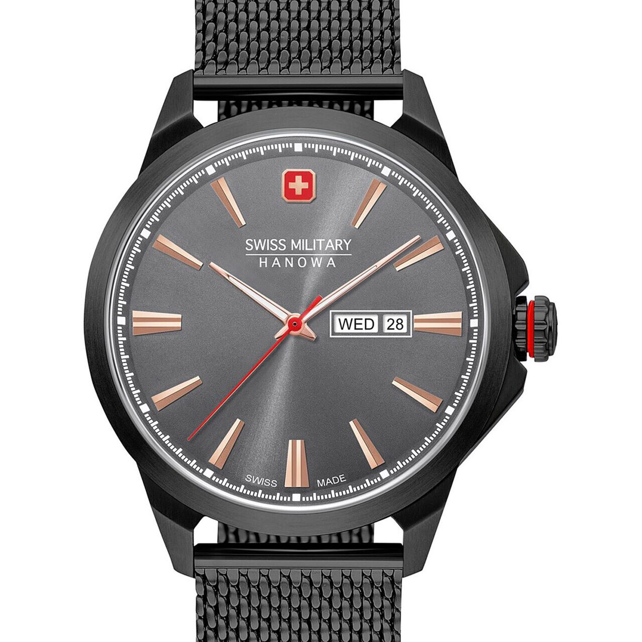 Ceas barbatesc Swiss Military 06-3346.13.007, Quartz, 45mm, 10ATM, Negru