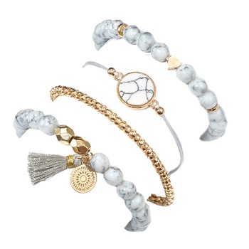 Set bratari MBrands , din aliaj metalic , charm Set bratari MBrands , din aliaj metalic , charm