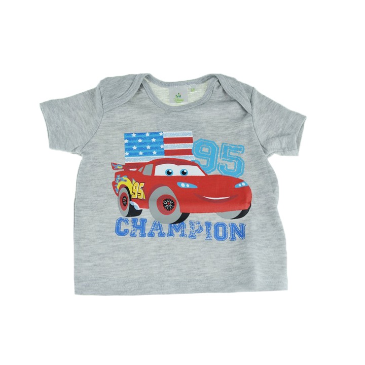 Tricou pentru baieti E Plus M Cars DISC5102687G-68, Gri 29384