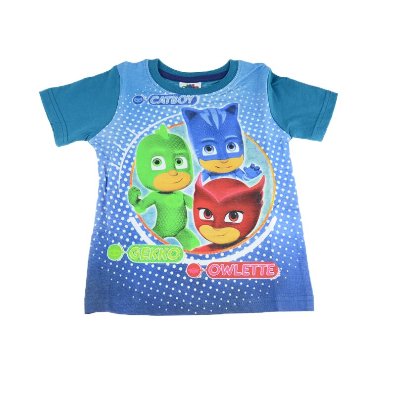 Tricou pentru baieti E Plus M imprimeu Eroi in Pijama, Multicolor