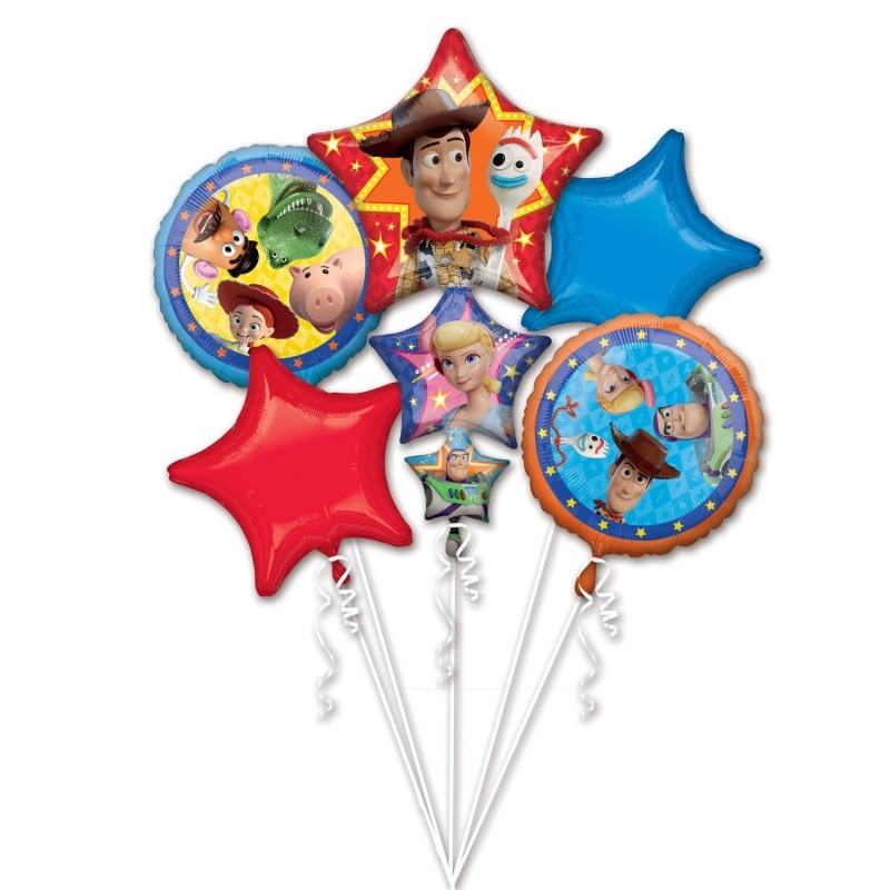 Buchet baloane Toy Story 4, Radar 39515, set 5 bucati