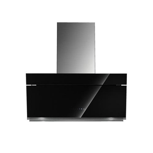 Hota Insula FALMEC BUTTERFLY L=90 cm, 800 mc/h, Culoare neagra, Tehnologie E-motion, Fabricatie Italia, 5 ani Garantie, LED, Timer, Functie 24h