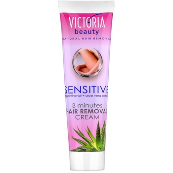 Crema Epilatoare cu Aloe Vera Sensitive 3 Minute 100ml Crema Epilatoare cu Aloe Vera Sensitive 3 Minute 100ml