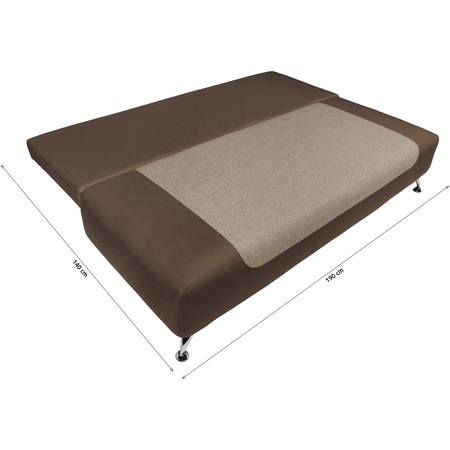 Canapea extensibila Kring Drammen, 195x98x94 cm, culoare maro