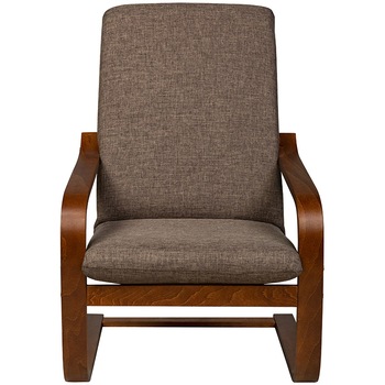 Fotoliu Kring Arendal, cadru curbat, 67x74x100 cm, culoare maro Fotoliu Kring Arendal, cadru curbat, 67x74x100 cm, culoare maro