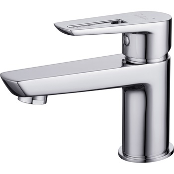 Baterie lavoar Cersanit Mille, monocomanda, cartus ceramic, capac scurgere, racorduri 3/8 Baterie lavoar Cersanit Mille, monocomanda, cartus ceramic, capac scurgere, racorduri 3/8