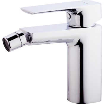 Baterie bideu Cersanit Suaro, cartus ceramic, aerator siliconic Eco 6L/min, dop inox click-clack, conectori flexibili Baterie bideu Cersanit Suaro, cartus ceramic, aerator siliconic Eco 6L/min, dop inox click-clack, conectori flexibili