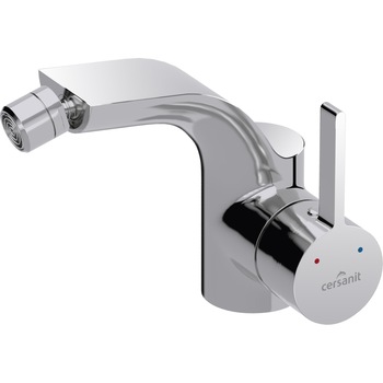 Baterie bideu Cersanit Luvio, castus ceramic, limitator temperatura, aerator 6L/min, dop metalic click clack Baterie bideu Cersanit Luvio, castus ceramic, limitator temperatura, aerator 6L/min, dop metalic click clack