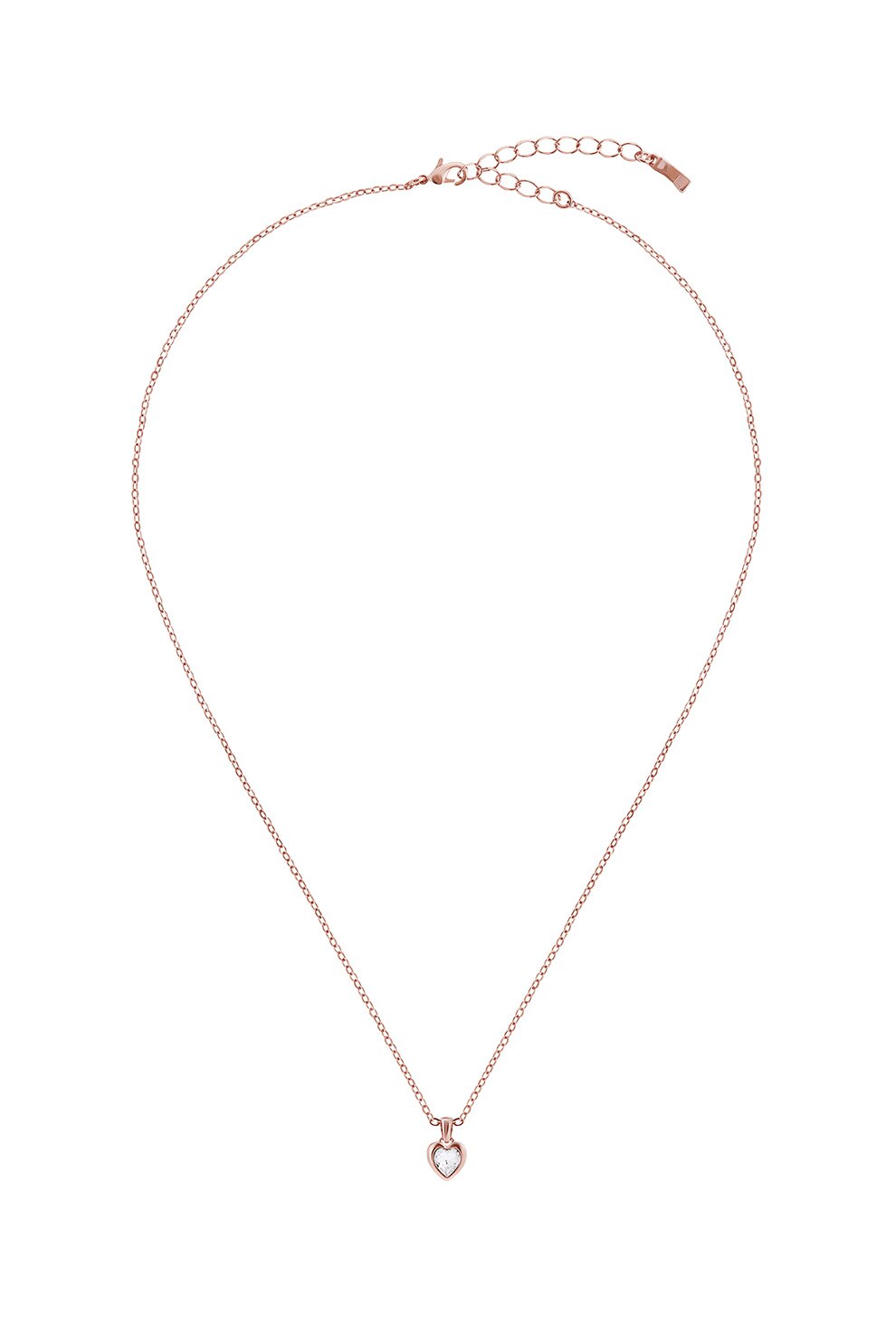 Ted Baker, Colier cu pandantiv in forma de inima, Auriu rose