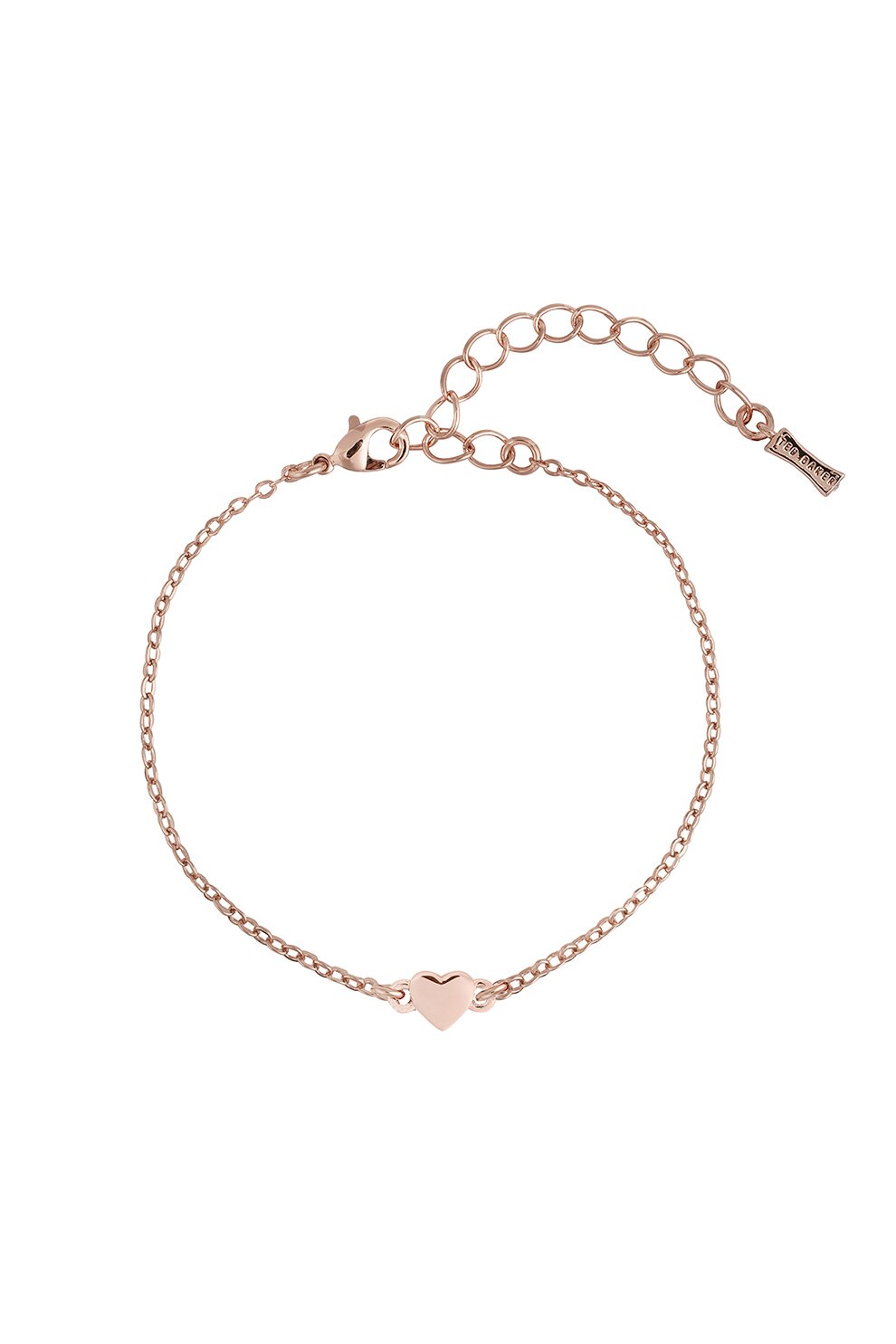 Ted Baker, Bratara cu talisman in forma de inima, Auriu rose