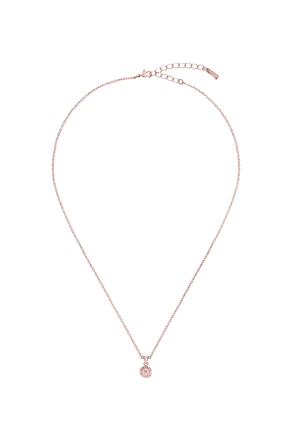 Ted Baker, Colier cu pandantiv rotund, Auriu rose