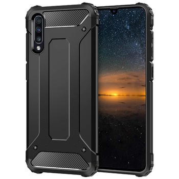 Husa Antisoc Armura Hibrid Heavy Duty Samsung Galaxy A70 Negru Husa Antisoc Armura Hibrid Heavy Duty Samsung Galaxy A70 Negru