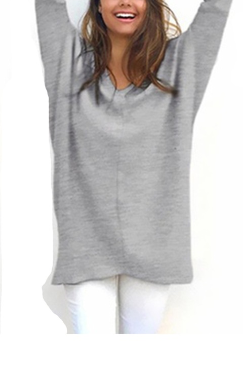 Pulover dama, JUP, Gri - 65488, Gri