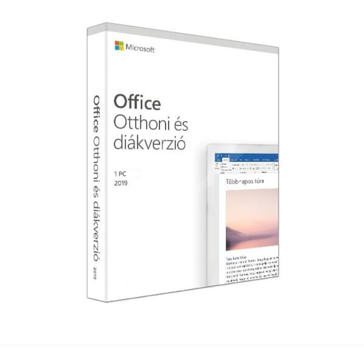 Microsoft Office 2019 Otthoni és Diák digitális termékkulcs