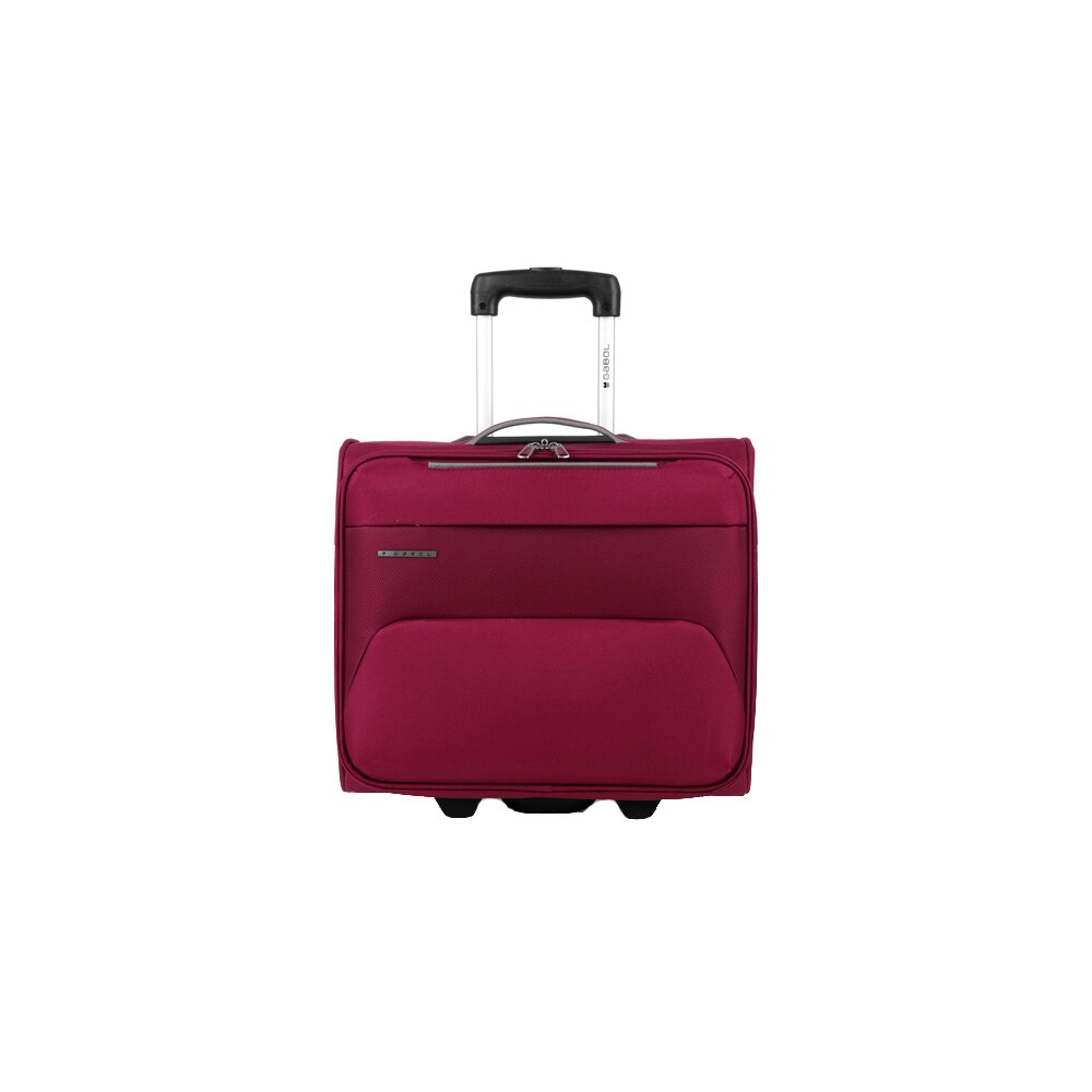 Troler business casual Gabol, colectia Pilotos, laptop 15.6 inch, rosu burgundy