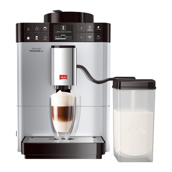 Espressor Automat Melitta® Passione OT, Sistem de spumare a laptelui One-Touch, 5 niveluri de granulație Espressor Automat Melitta® Passione OT, Sistem de spumare a laptelui One-Touch, 5 niveluri de granulație
