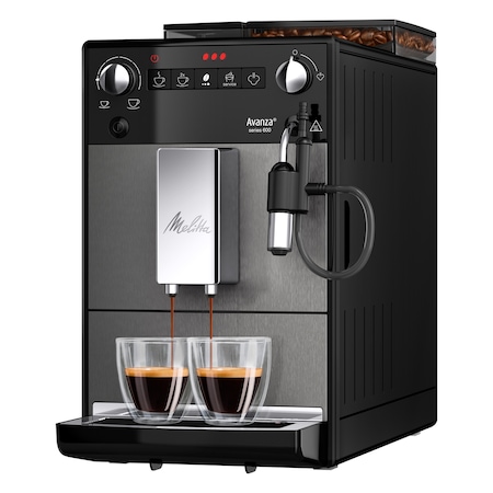 Espressor Automat Melitta® Avanza, 15 bar , Sistem Cappuccinatore, 5 niveluri de granulație