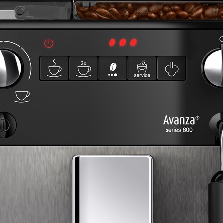 Espressor Automat Melitta® Avanza, 15 bar , Sistem Cappuccinatore, 5 niveluri de granulație
