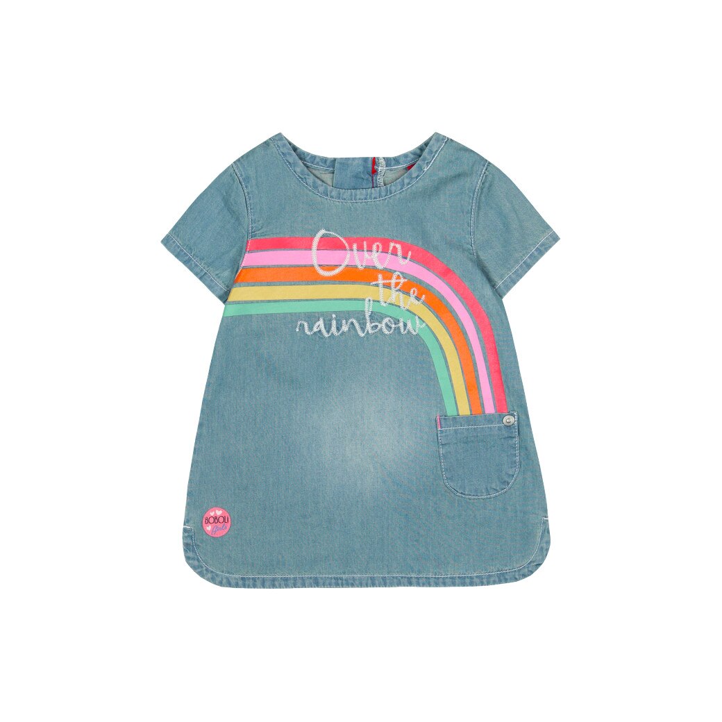 Sarafan indigo denim cu bretele, Boboli, 2 ani, 92 cm