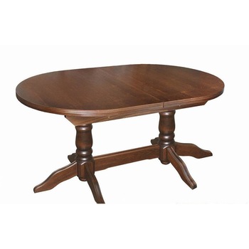 Masa Extensibila lemn masiv Sani Geneva, 120-150x80x75 cm, Nuc Masa Extensibila lemn masiv Sani Geneva, 120-150x80x75 cm, Nuc