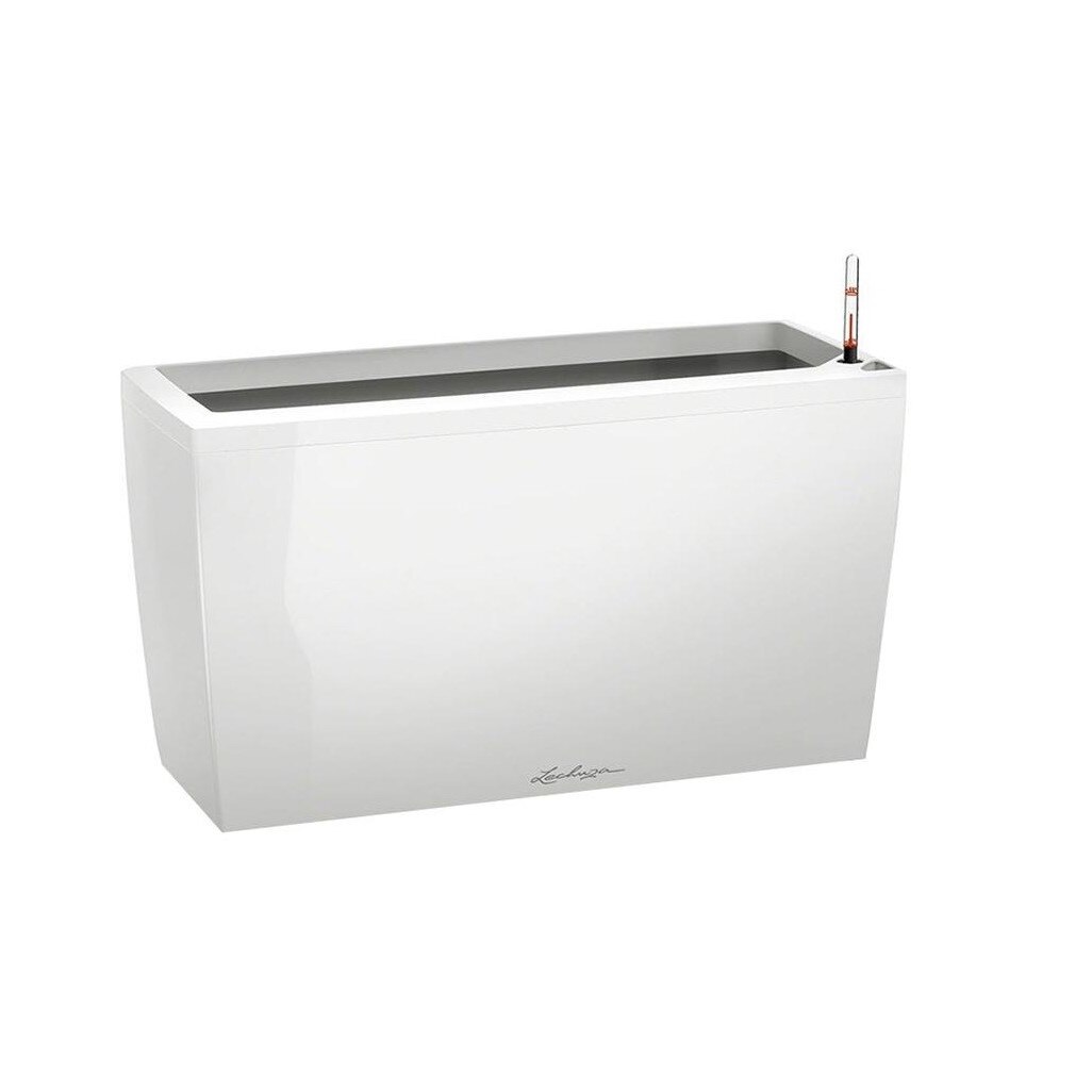 Ghiveci Lechuza Cararo Premium 75/30/43CM set complet alb 18800