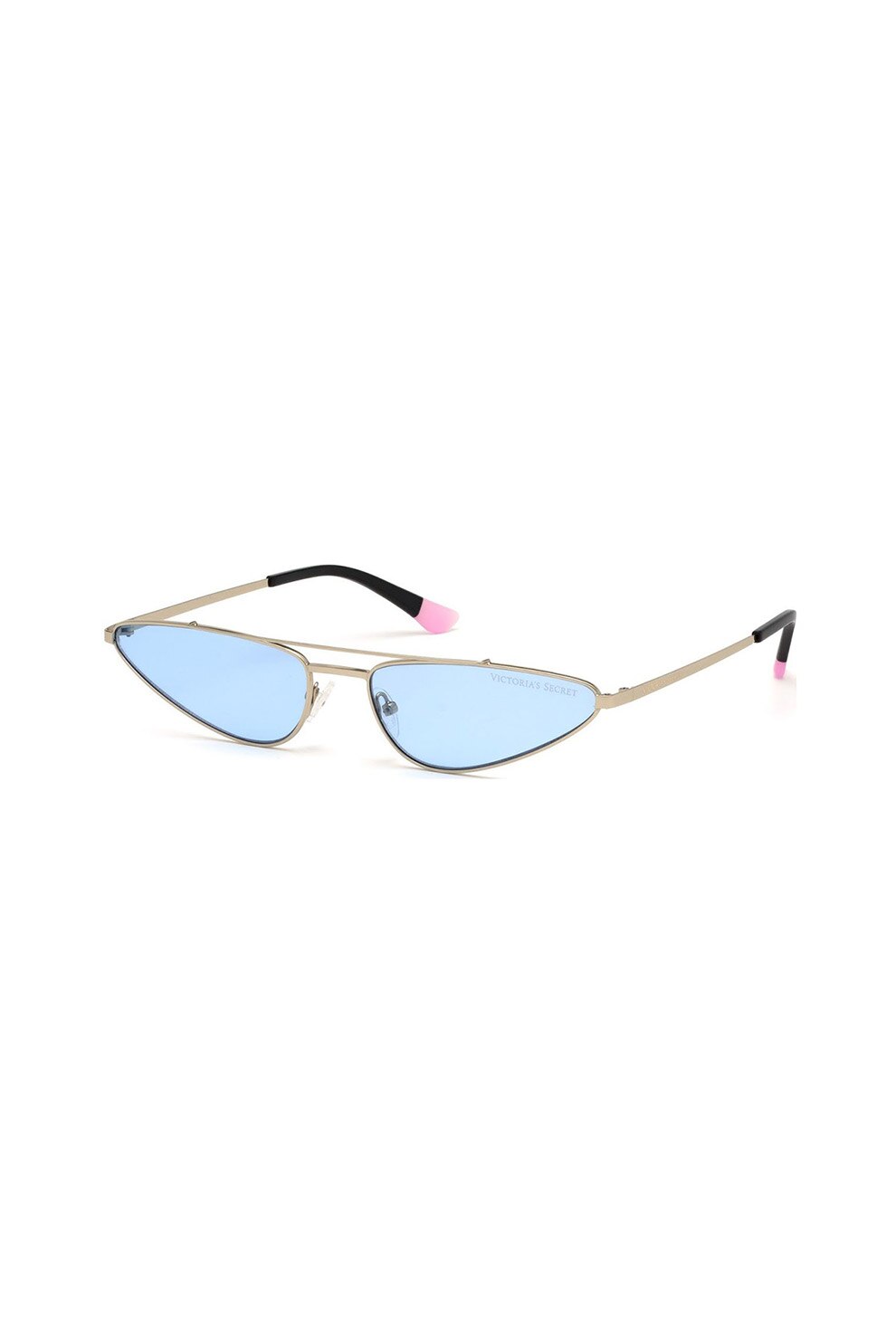 VICTORIA'S SECRET, Ochelari de soare cat-eye polarizati, Albastru/Auriu/Negru, 66-18-145 Standard
