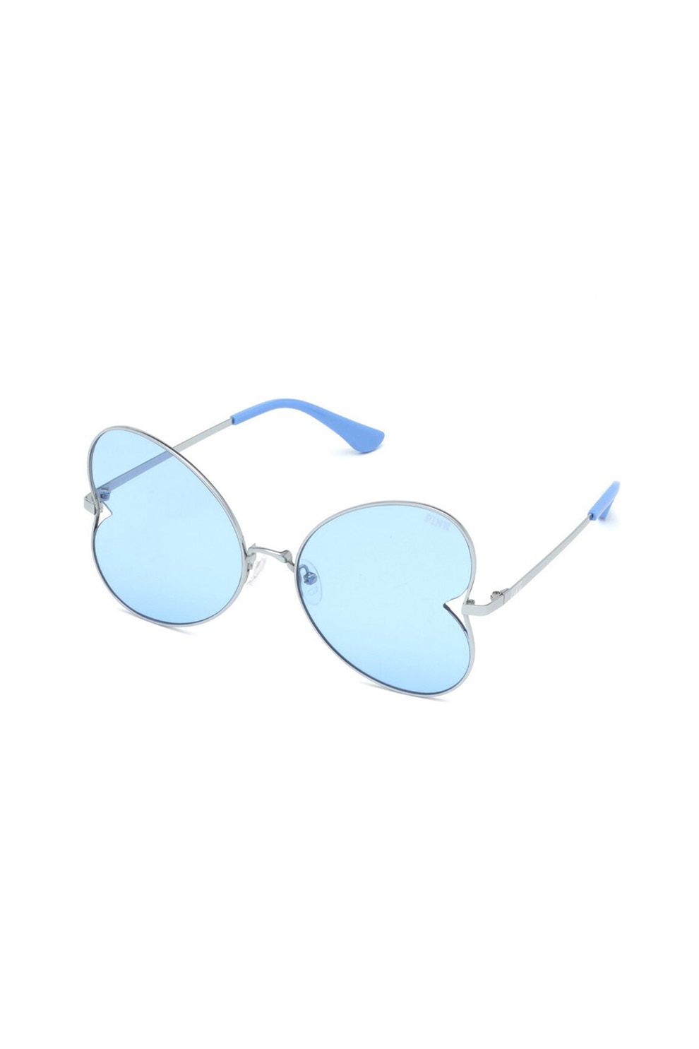 VICTORIA'S SECRET, Ochelari de soare butterfly cu lentile polarizate, Bleu/Argintiu, 59-18-140 Standard