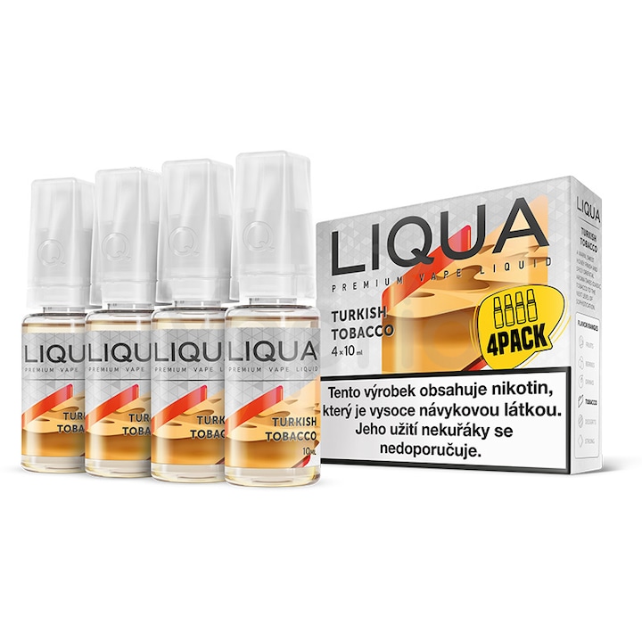 Set 4 x Lichide Liqua Elements - Turkish Tobacco,10ml,6mg/ml