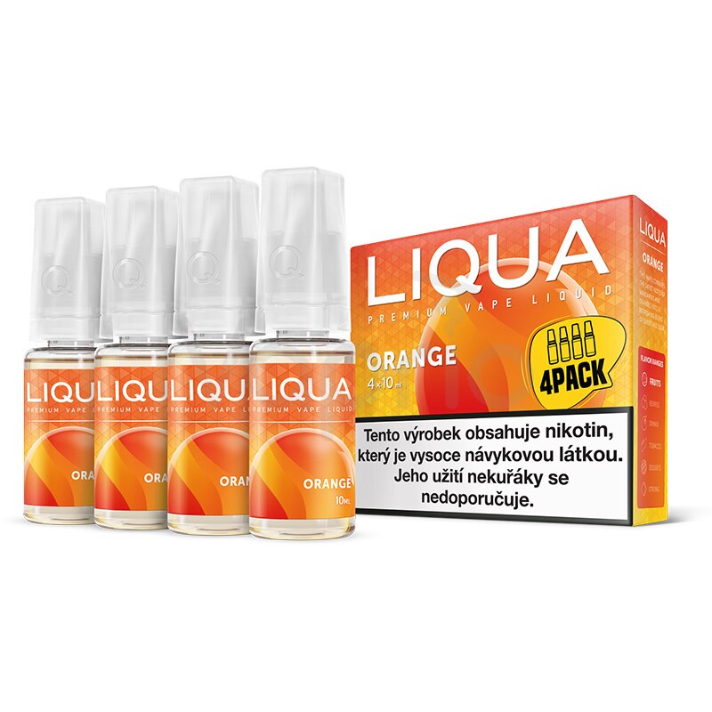 Set 4 x Lichide Liqua Elements - Orange ,10ml ,6mg/ml