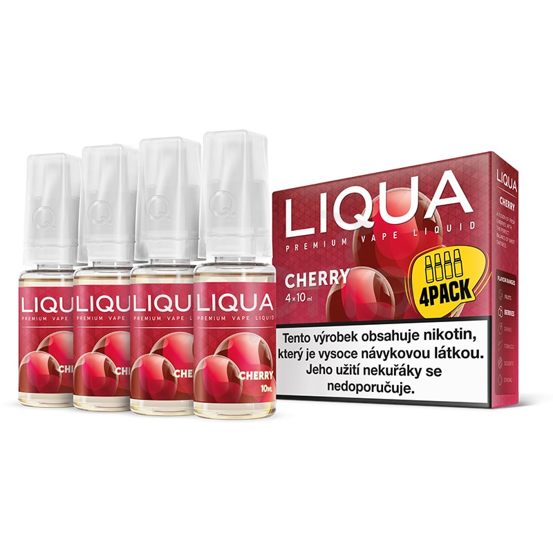 Set 4 x Lichide Liqua Elements - Cherry ,10ml ,6mg/ml