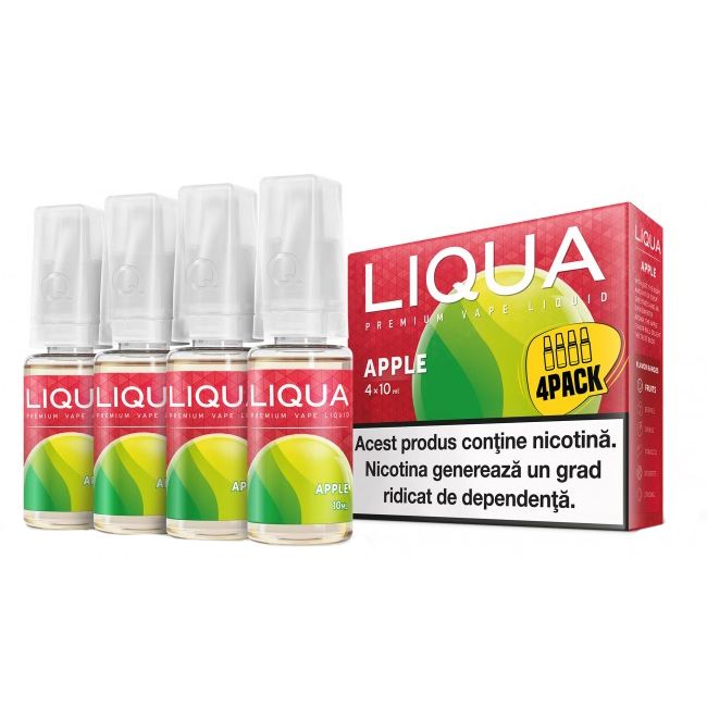 Set 4 x Lichide Liqua Elements - Apple ,10ml ,6mg/ml