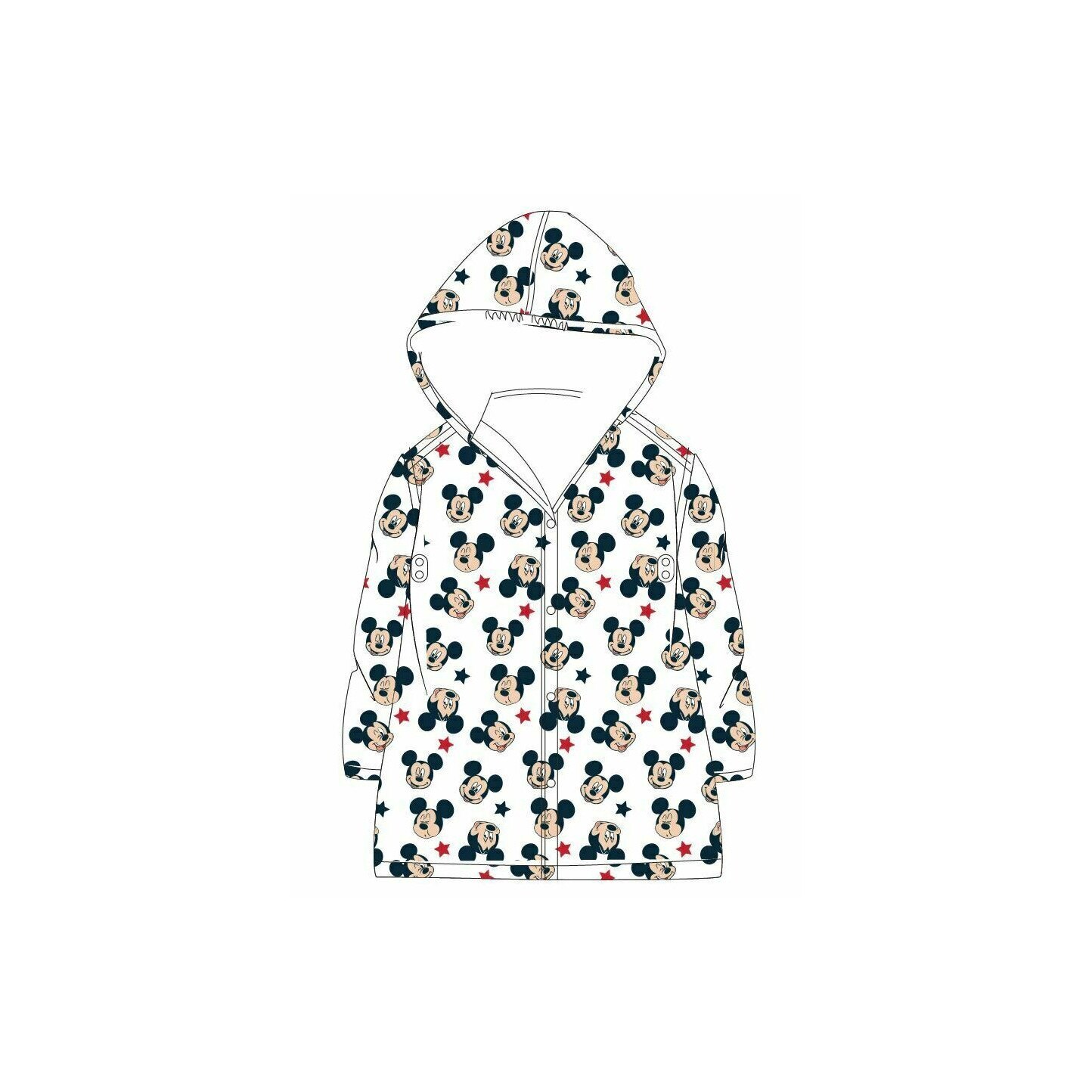 Pelerina de ploaie, Mickey Mouse, transparenta 122 - 128 cm