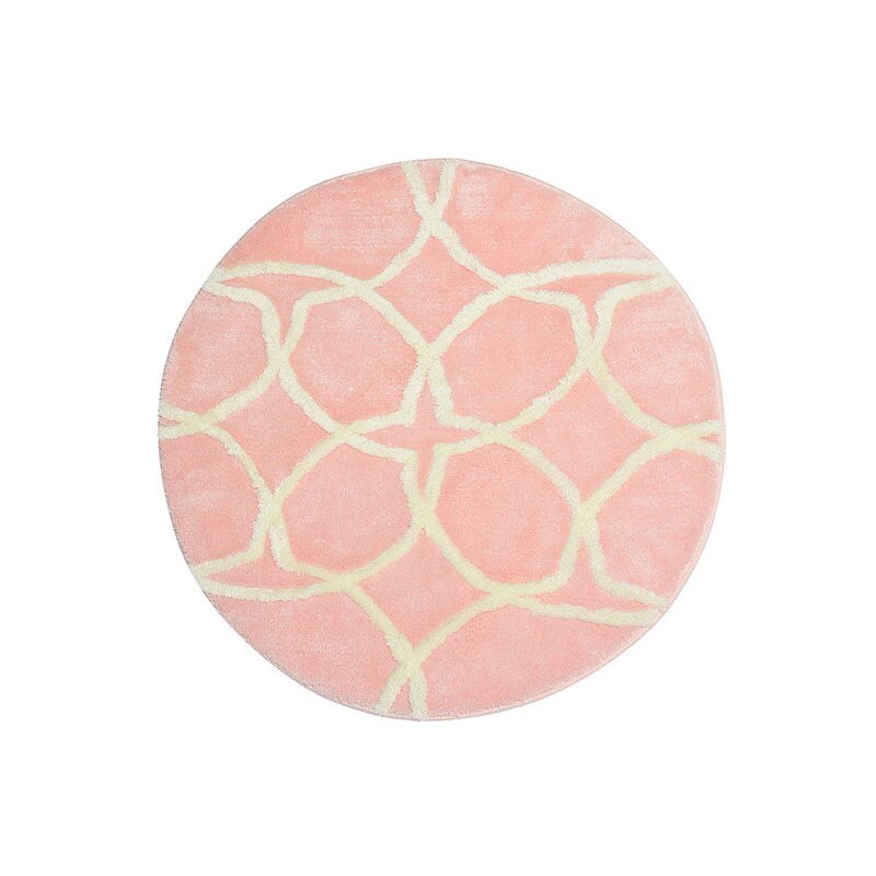 Covoras de Baie, Chilai Home, model rotund Bonne Roz , 100% Acril